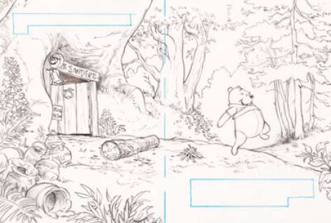 Carson Van Osten Winnie the Pooh Storybook Preliminary Illustration Group of 23 (Walt Disney, c. 2000).... (Total: 25 Items)