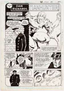 Howard Simpson Secret Origins #22 Manhunter Page 16 Original Art (DC, 1988)....