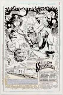 Patrick Zircher and Andrew Pepoy New Warriors #66 Splash Page 1 Original Art (Marvel, 1995)....