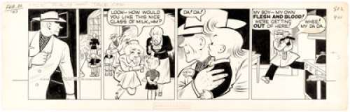 Chester Gould Dick Tracy Daily Comic Strip Original Art, dated 2-20-43 (Chicago Tribune Syndicate, 1943). ... | Heritage
