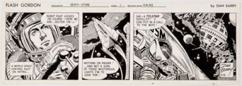 Dan Barry Flash Gordon Daily Comic Strip Original Art dated 3-6-63 (King Features Syndicate, 1963).... | Heritage