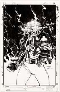 Ron Wagner and Bill Sienkiewicz Blaze: Legacy of Blood #1 Cover Original Art (Marvel, 1993).... | Heritage