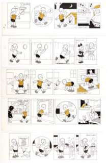  - John Liney Henry Daily Comic Strip Original Art Group of 5 (King Features Syndicate, 1975-78). ... (Total: 5 Original Art)