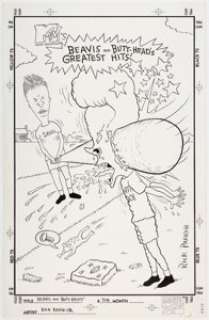 Rick Parker Beavis and Butt-Head’s Greatest Hits! Paperback Alternate Cover Original Art (Marvel, 1994-95). ... | Heritage