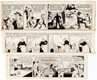  - Mark Trail, Cap Stubbs and Tippie, and Little Annie Rooney Comic Strip Original Art Group of 3...