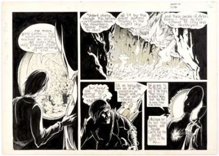  - George Metzger Beyond Time and Again (nn) Story Page 32 Original Art (Kyle & Wheary, 1976). Global warming is -