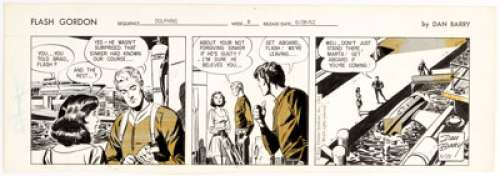 Dan Barry Flash Gordon Daily Comic Strip Original Art dated 6-28-62 (King Features Syndicate, 1962).... | Heritage