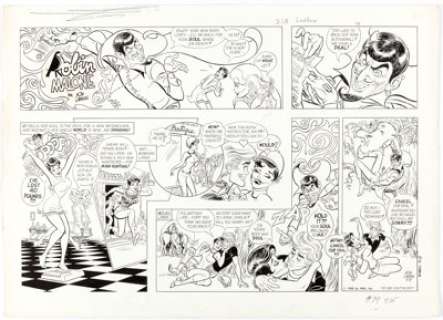 Bob Lubbers Robin Malone Sunday Comic Strip Original Art dated 9-15-68 (NEA Inc., 1968).... | Heritage