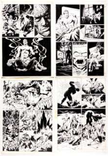Garry Leach - Dynamo of The T.H.U.N.D.E.R. Agents Partial Story "Dreams Past" Pages 4-7 Original Art (c. 1990s).... (Total: 4 Original Art) | Heritage