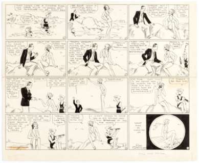  - Russ Westover Tillie the Toiler Sunday Comic Strip Original Art dated 8-2-31 (King Features Syndicate, 1931)....