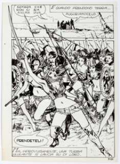 Milo Manara Jolanda de Almaviva #7 Story Page 21 Original Art (Ediperiodici , 1971).... | Heritage