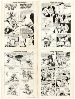 Cloak and Dagger Unnumbered/Unpublished Complete 10-Page Story Original Art (Ziff-Davis Publ., 1952).... (Total: 10 Original Art) | Heritage