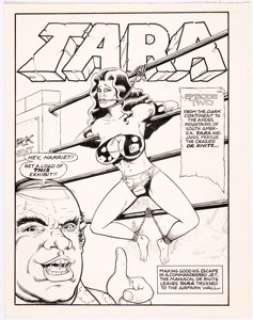  - Bill Black - Tara on the Dark Continent Splash Page 1 Original Art (AC Comics, c. 1979)....