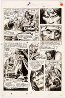 John Buscema, Tony DeZuniga, Steve Gan, Rudy Mesina, and Freddie Fernandez Savage Sword of Conan #5 Story Page 32 ... | Heritage
