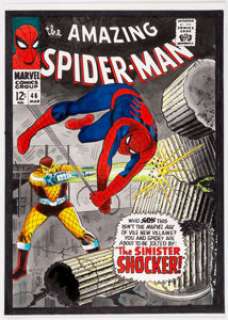 Mike Esposito and Stan Goldberg Amazing Spider-Man #46 Cover Recreation Original Art (undated).... | Heritage