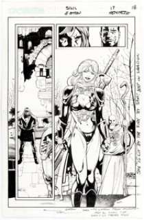 Scot Eaton and Andrew Hennessy Sigil #17 Story Page 18 Original Art (Cross Gen, 2001)....