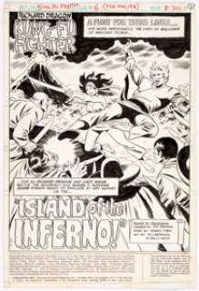 Ric Estrada and Wally Wood Kung-Fu Fighter #6 Splash Page 1 Original Art (Marvel Comics, 1976).... | Heritage