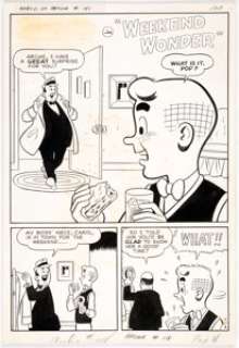 Dan DeCarlo and Rudy Lapick Archie #118 Complete 7-Page Story "Weekend Wonder" Original Art (Archie Comics, 1961).... (Total: 7 Original Art) | Heritage