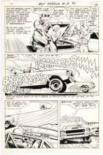 Alex Toth and Dick Giordano Hot Wheels #1 Story Page 12 Original Art (DC Comics, 1970). ... | Heritage