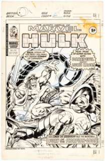 Ron Wilson Mighty World of Marvel #215 Cover Conan Original Art (Marvel UK, 1976).... | Heritage