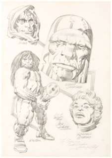 Jack Kirby The Collector #26 Darkseid and Others Illustration Original Art (Bill Wilson, 1972). ...