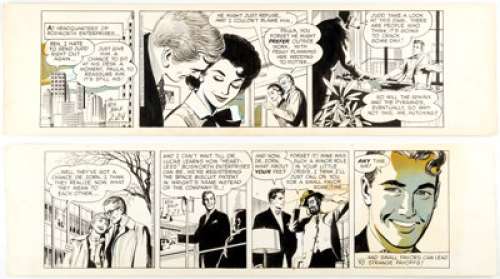Ken Bald Judd Saxon Daily Comic Strip Original Art Group of 2 (King Features Syndicate, 1959)... (Total: 2 Original Art)