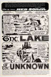 Frank Thorne Red Sonja #4 Story Page 1 Original Art (Marvel, 1977).... | Heritage