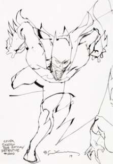 Bill Sienkiewicz Detective Comics #1000 Preliminary Cover Original Art (DC Comics, 2019).... (Total: 2 Original Art) | Heritage