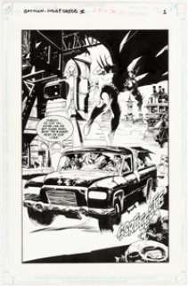 Cam Kennedy Batman / Judge Dredd: Vendetta in Gotham Splash Page 1 Original Art (DC; Fleetway, 1993). ...