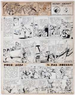 Hal Forrest Tailspin Tommy Sunday Comic Strip #388 Original Art dated 3-21-37 (Bell Syndicate, 1937). More - | Heritage