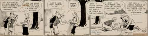 Frank King Gasoline Alley Original Art Comic Strip dated 2-21-34 (Chicago Tribune Syndicate, 1934). King’s - | Heritage