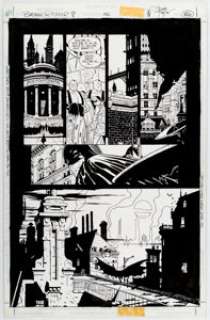 Dave Taylor Batman: Riddler #1 Story Page 24 Original Art (DC Comics, 1995) Stunning images of Gotham City and -
