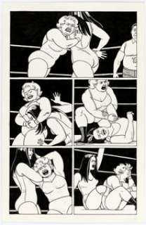 Jaime Hernandez Whoa, Nellie! #1 Story Page 3 Original Art (Fantagraphics, 1996). Best friends Xo and Gina go at - | Heritage