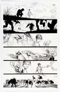 Marc Silvestri and Joe Weems V Hunter-Killer #4 Story Page 21 Original Art (Image, 2005). Ellis and Samantha -