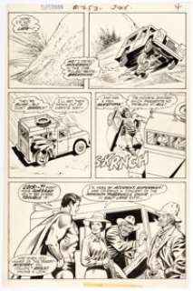 Curt Swan and Murphy Anderson Superman #253 Story Page 4 Original Art (DC, 1972). Superman rescues Lois Lane and - | Heritage
