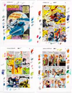 Marie Severin Superman Adventures #29 Complete Issue Production Color Guides Group of 22 (DC Comics, 1999). ... (Total: 22 Items) | Heritage