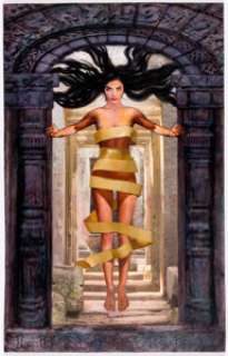 Carl Lundgren The YELLOW DRESS Painting Original Art (2020). A gorgeous fantasy piece from Lundgren, featuring an - | Heritage