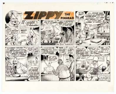 Bill Griffith Zippy the Pinhead Complete 1-Page Story Original Art (The Berkeley Barb, 1979). America’s favorite - | Heritage