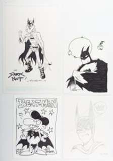 Dan Parent and Others - Batman Specialty Illustrations Original Art Group of 4 (c. 1999-2003). A group of Batman -