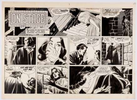 Leonard Starr - On Stage Sunday Comic Strip Original Art dated 4-5-59 (Chicago Tribune, 1959).