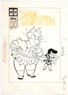 Warren Kremer (Attributed) | Little Lotta #22 Cover Little Dot Original Art (Harvey, 1959). | Heritage