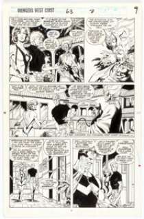 Paul Ryan And Danny Bulanadi | Avengers West Coast #63 Story Page 7 Original Art (Marvel, 1990). | Heritage