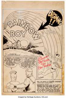 Ben Thompson - Heroic Comics #14 Story Page 13 Original Art (Famous Funnies, 1942).