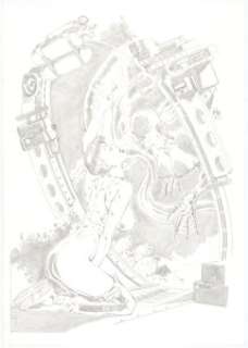 Paco Diaz - Dangerous Curves Volume One: Women of Action Pin-Up Illustration Original Art (SQP, 2008).