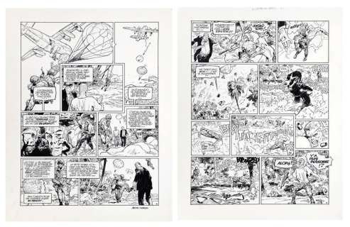 Parras | Le Lièvre de Mars, planches n°12 et 13 à… | AZ auction