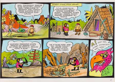 Henryk Jerzy Chmielewski (1923 - 2021) | Henryk Jerzy Chmielewski | "Tytus, Romek i A’Tomek", Księga X, plansza nr 41, 1991 | Desa Unicum