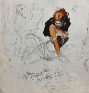 Loisel. Etude de personnages féminins prenant du plaisir, tirée de "trouble fête"... | 68 Art Auction