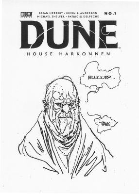 Travis Charest | TRAVIS CHAREST DUNE HOUSE HARKONNEN #1 COVER | Tri-State Original Art