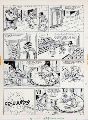 Tabary | Iznogoud, planche n°5 à l’encre de Chine, au… | AZ auction