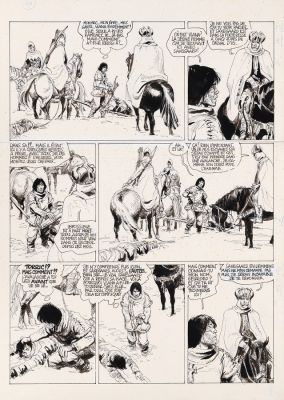 Rosinski | Thorgal, planche n°44 à l’encre de Chine et… | AZ auction